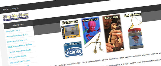 The old Stop Motion Store Website