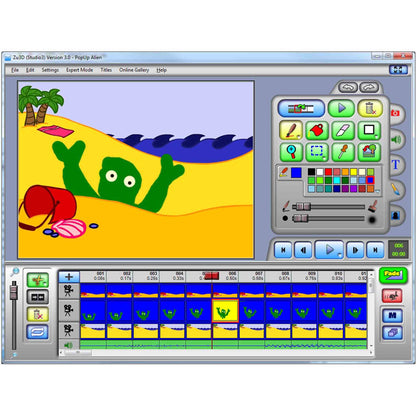 ZU3D Stop Motion Animation Capture Program PC Interface Screenshot