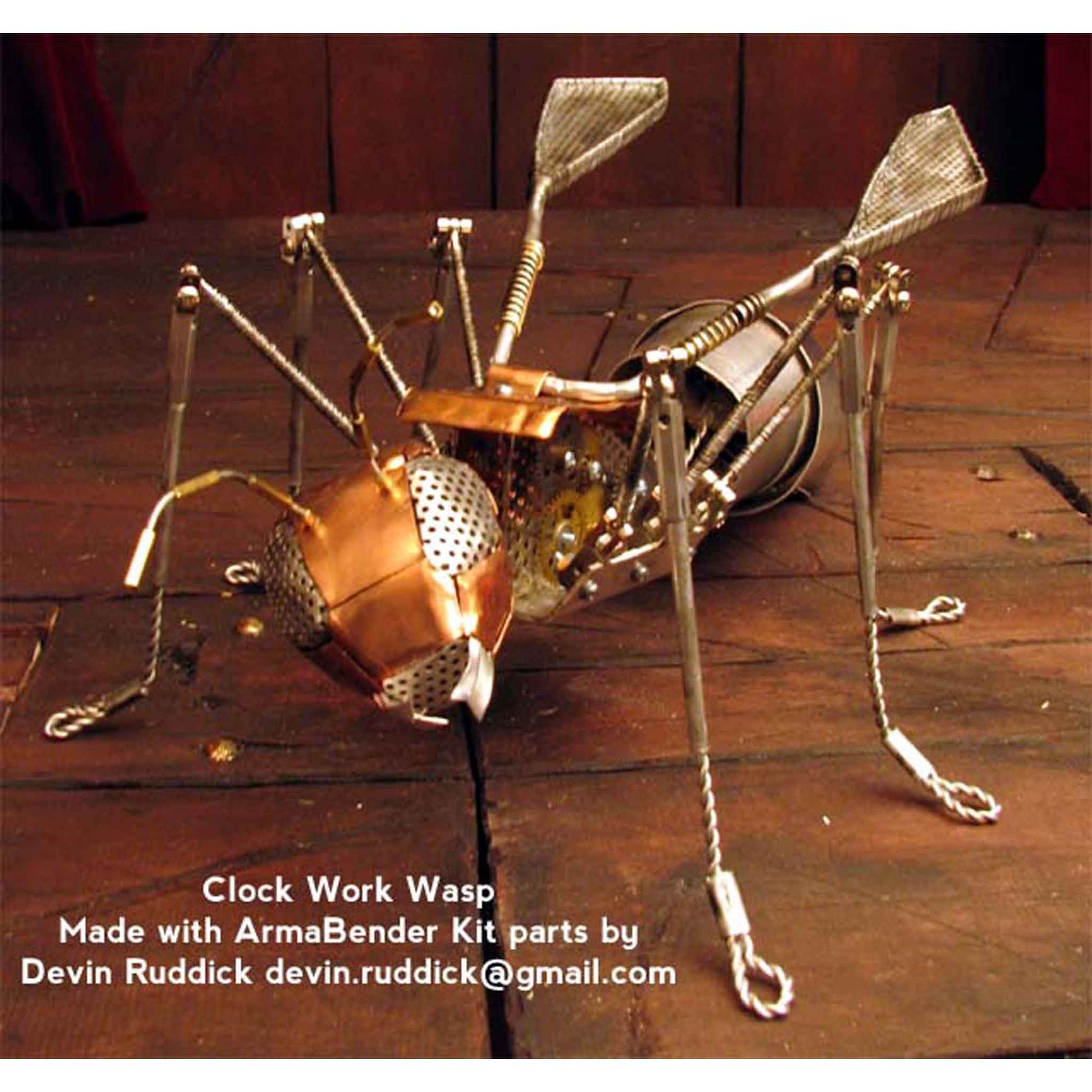 The Clock Work Wasp, made with ArmaBender kit parts, by Devin Ruddick