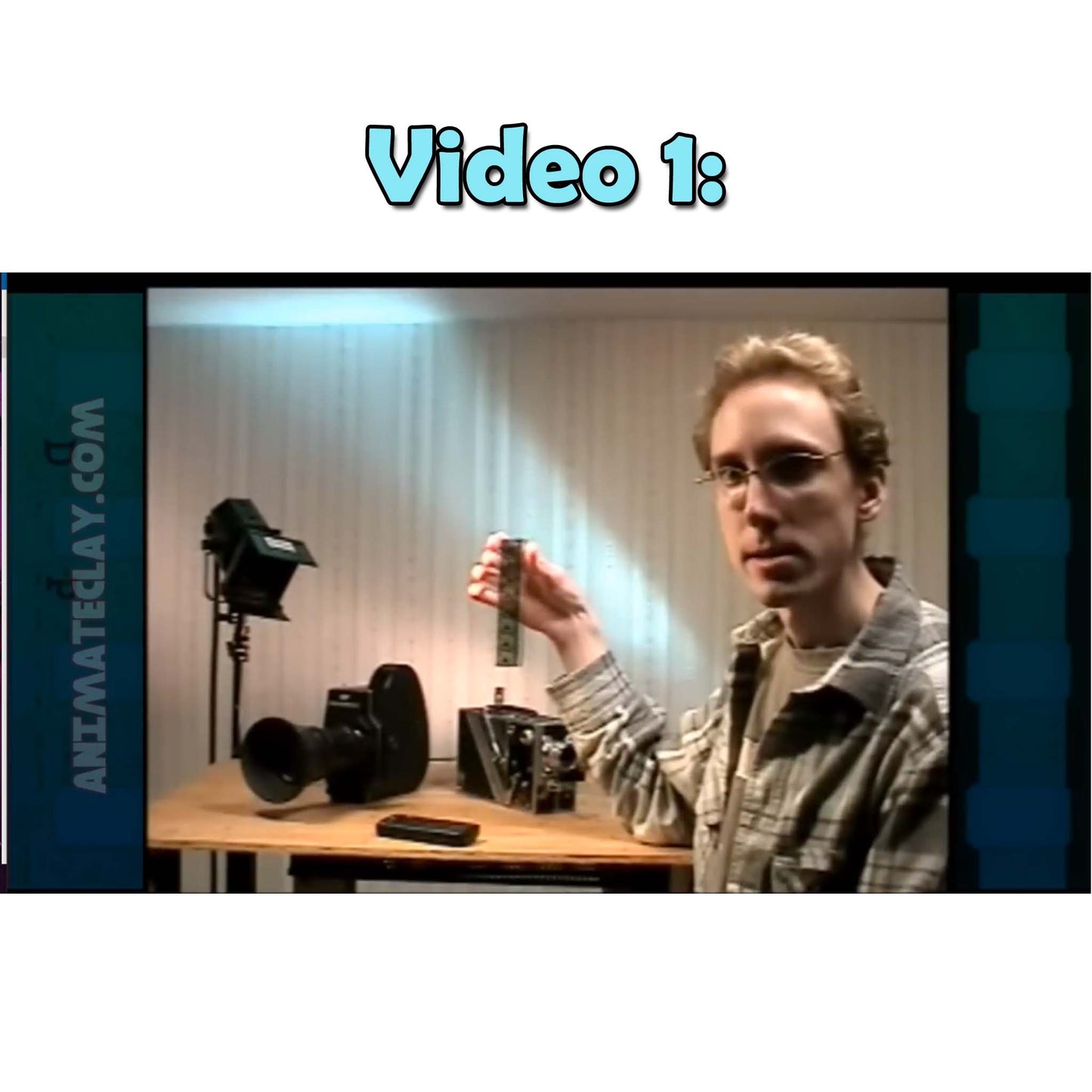 Video 1 of Marc explaining the use of 16mm film camera equipment.