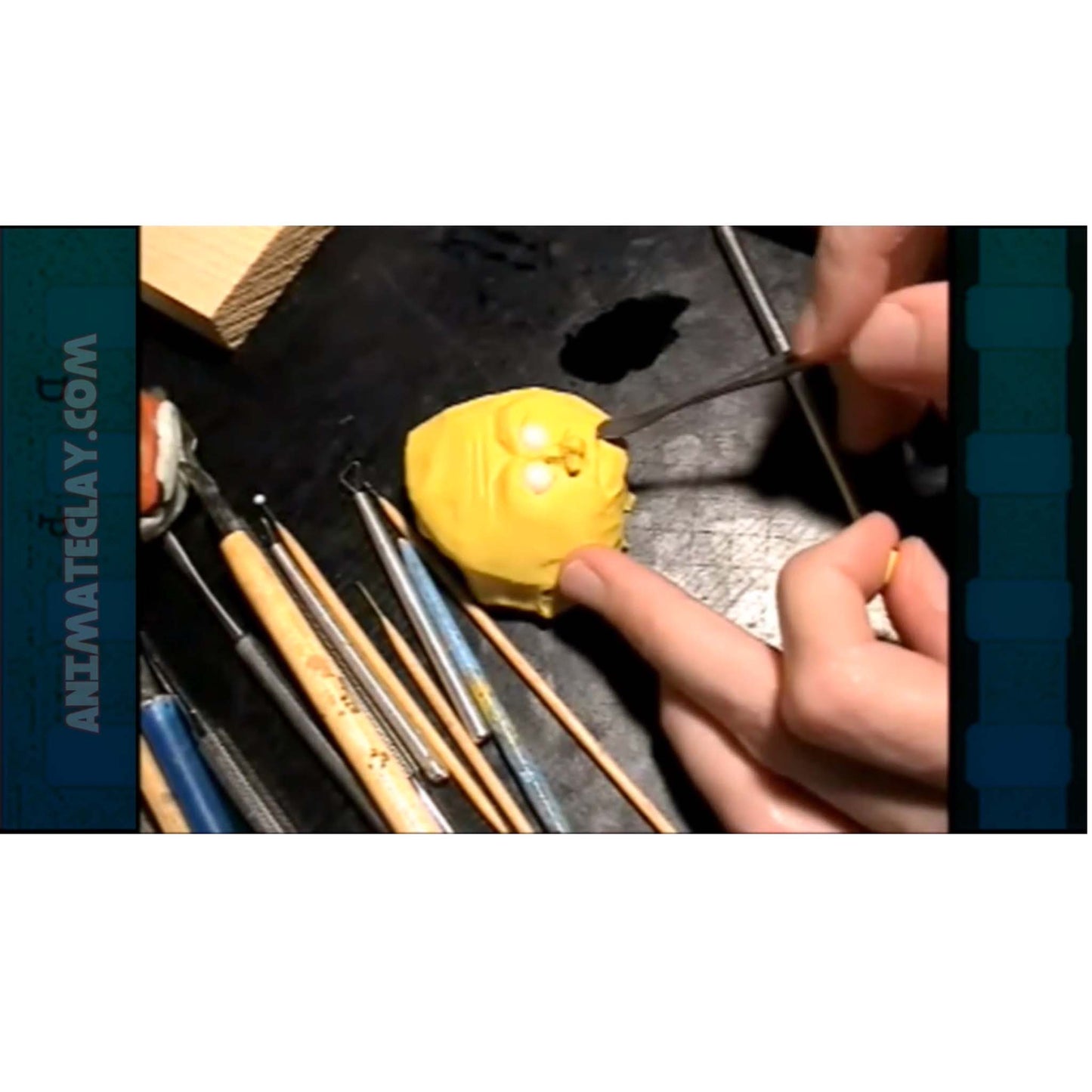 Marc demonstrates a technique for smoothing puppets.