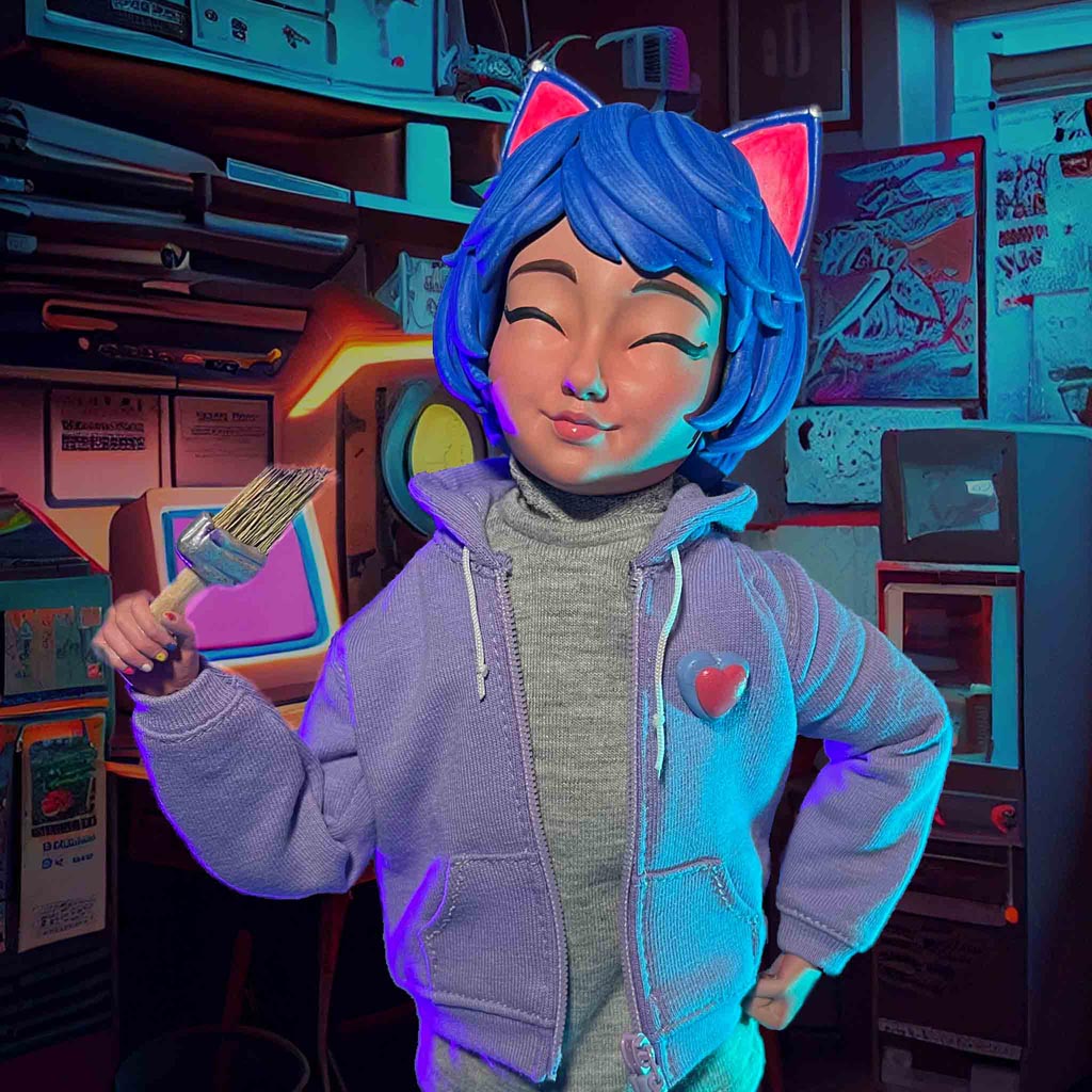Jen, from the /IMAGINE with Jen stop motion series