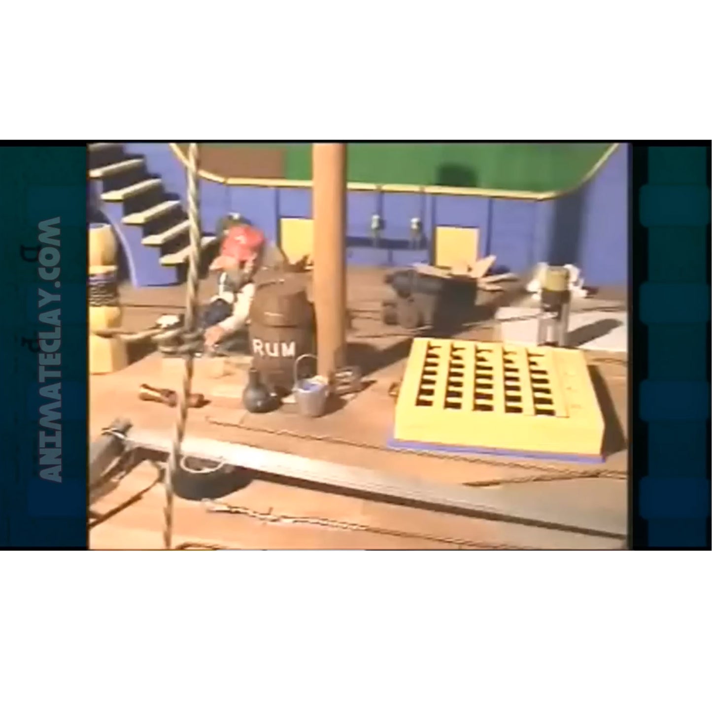 Marc shows a variety of objects, materials and pieces from the set he build for Zombie Pirate Tales.