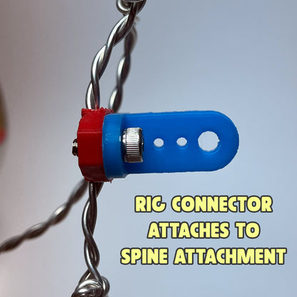 Bend-D's Flying Rig Connector and Spine Attachment