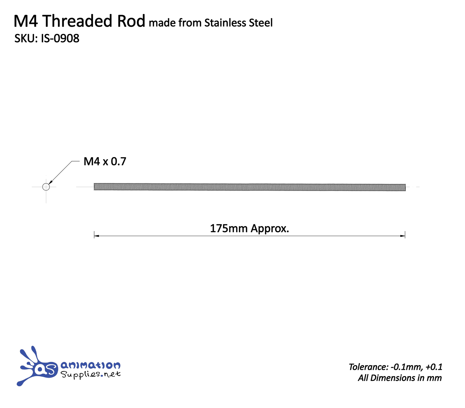 M4-Threaded-Rod Schematic
