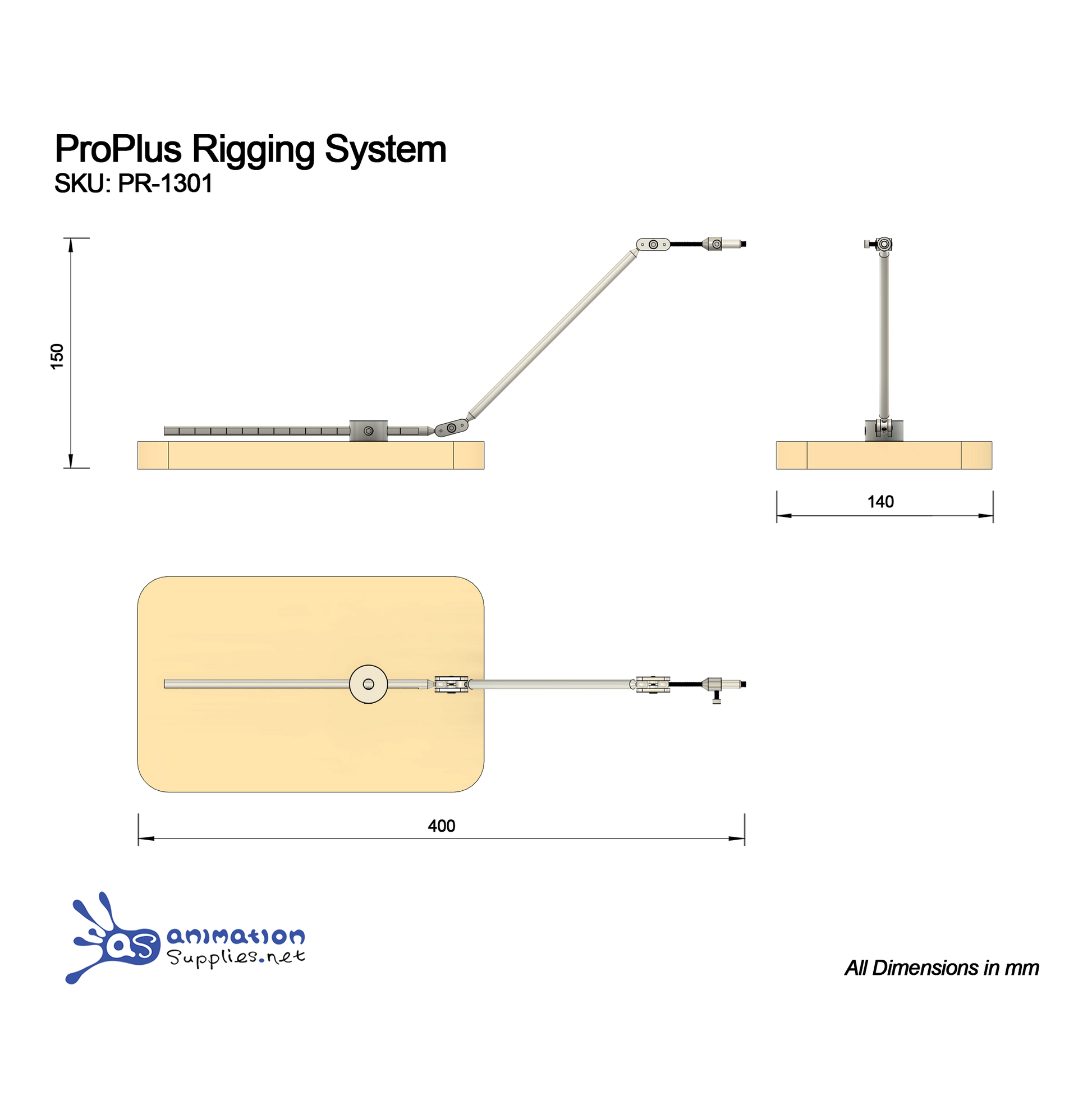 AS ProPlus Stop Motion Rigging System Schematic