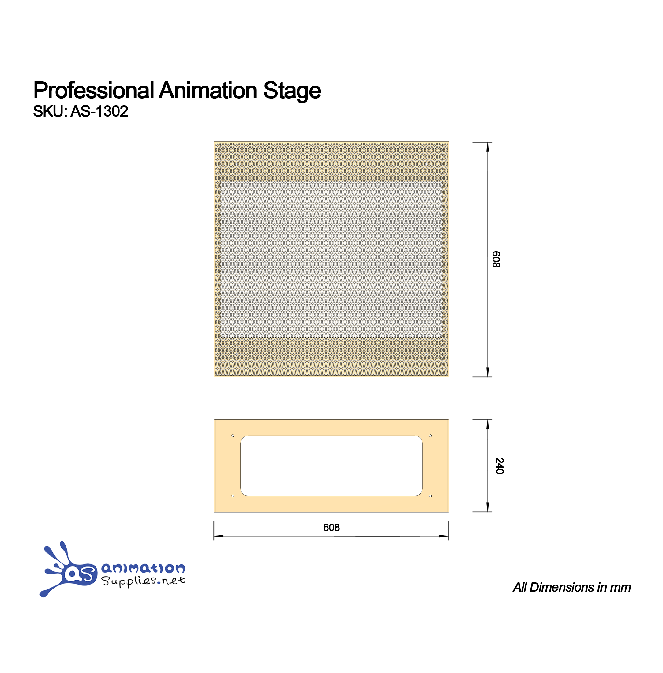 AS Animation Set Stage 24 X 24 X 11 inches – the Stop Motion Store