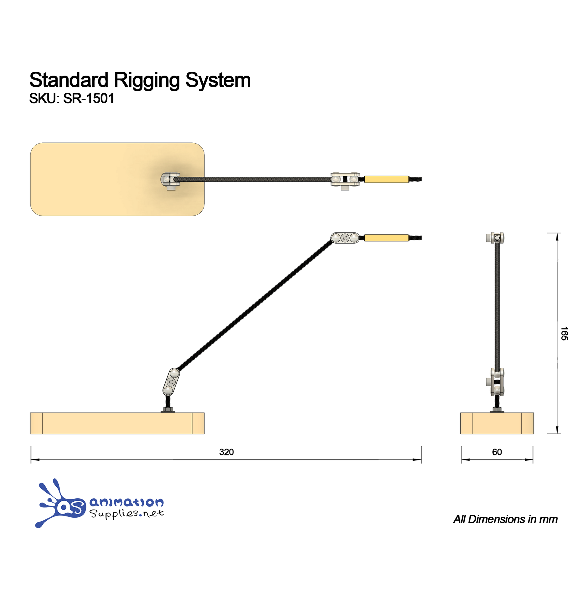 AS Standard Stop Motion Rigging System Schematic