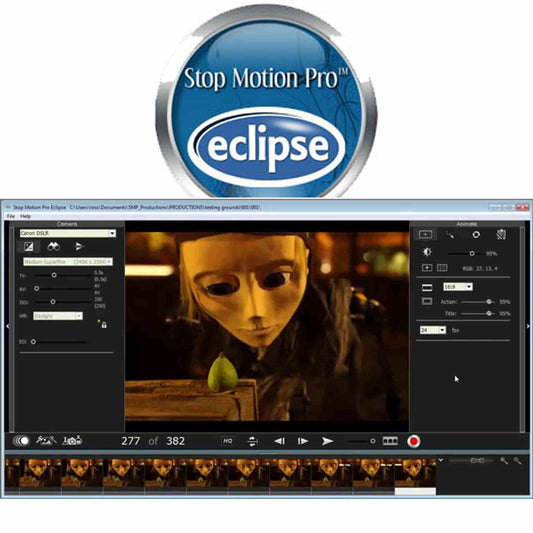 Stop Motion Pro Eclipse Logo and Interface