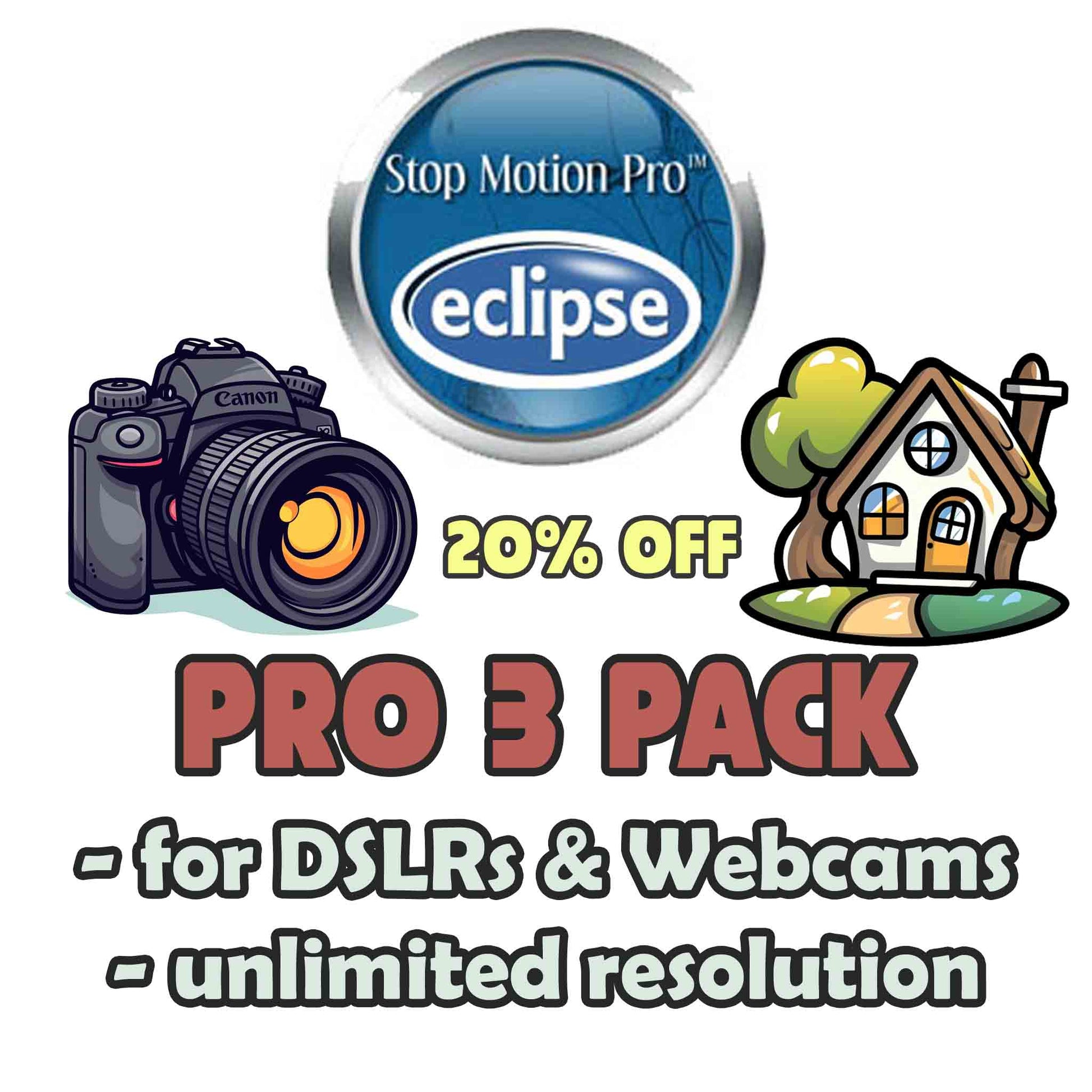 Stop Motion Pro Eclipse DSLR 3 Pack License