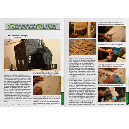 A page from one of the Psycho Styrene Magazine 13 PDF Packs showing a scratch built house.