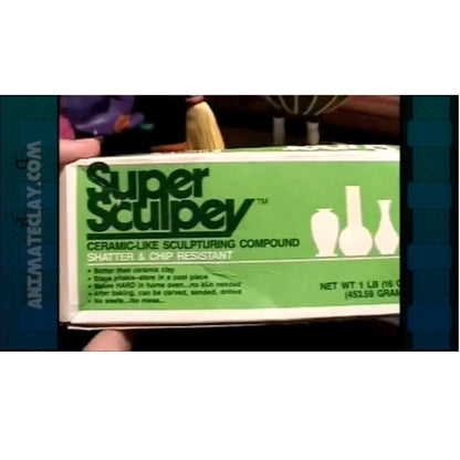 A box of Super Sculpey, a type of hardening polymer clay.
