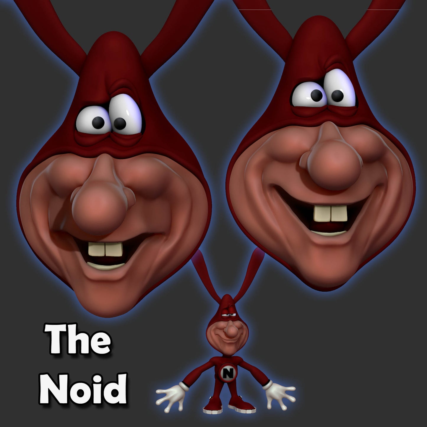 The Dominos Pizza Noid, digitally sculpted by Marc Spess