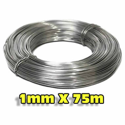 A 1mm by 75m spool of annealed aluminum craft wire for stop motion armatures.